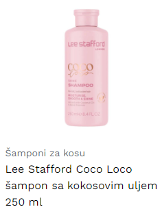 Lee Stafford Coco Loco šampon sa kokosovim uljem 250 ml