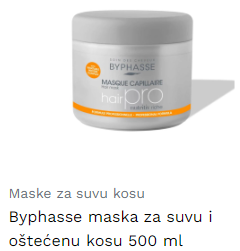 Byphasse maska za suvu i oštećenu kosu 500 ml