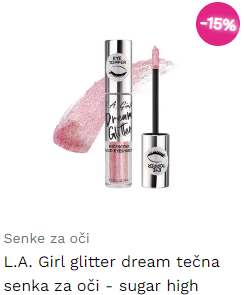 L.A. Girl glitter dream tečna senka za oči - sugar high