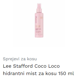 Lee Stafford Coco Loco hidrantni mist za kosu 150 ml