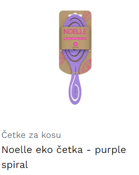 Noelle eko četka - purple spiral