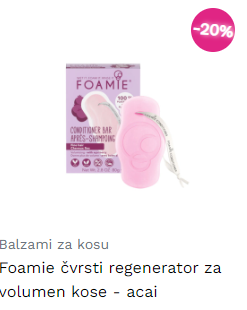 Foamie čvrsti regenerator za volumen kose - acai