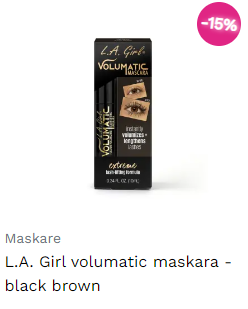 L.A. Girl volumatic maskara - black brown