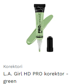 L.A. Girl HD PRO korektor - green