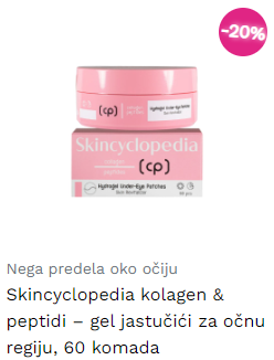 Skincyclopedia kolagen & peptidi – gel jastučići za očnu regiju, 60 komada