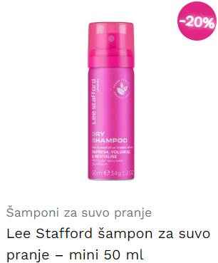 Lee Stafford šampon za suvo pranje – mini 50 ml