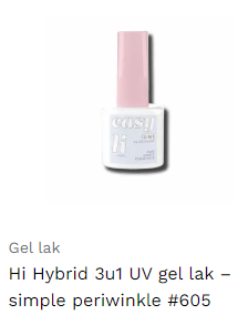 Hi Hybrid 3u1 UV gel lak – simple periwinkle #605