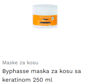 Byphasse maska za kosu sa keratinom 250 ml