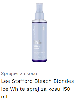 Lee Stafford Bleach Blondes Ice White sprej za kosu 150 ml