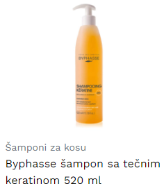 Byphasse šampon sa tečnim keratinom 520 ml