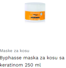 Byphasse maska za kosu sa keratinom 250 ml