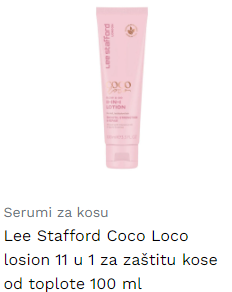 Lee Stafford Coco Loco losion 11 u 1 za zaštitu kose od toplote 100 ml