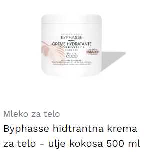 Byphasse hidtrantna krema za telo - ulje kokosa 500 ml