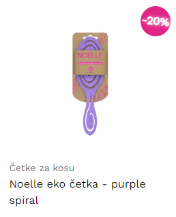 Noelle eko četka - purple spiral