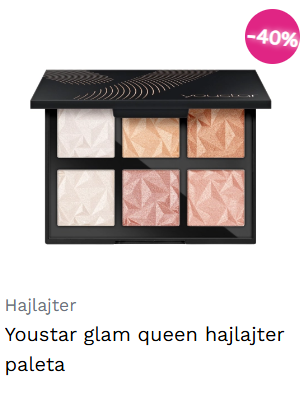 Youstar glam queen hajlajter paleta