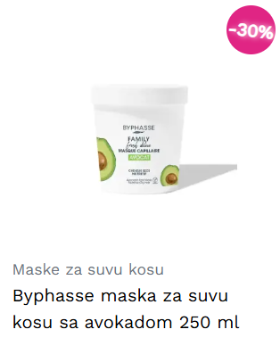 Byphasse maska za suvu kosu sa avokadom 250 ml