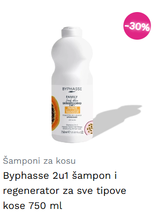 Byphasse 2u1 šampon i regenerator za sve tipove kose 750 ml