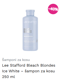 Lee Stafford Bleach Blondes Ice White – šampon za kosu 250 ml