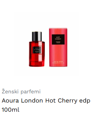 Aoura London Hot Cherry edp 100ml