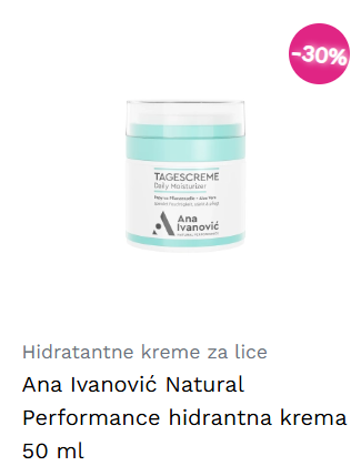 Ana Ivanović Natural Performance hidrantna krema 50 ml