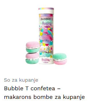 Bubble T confetea – makarons bombe za kupanje