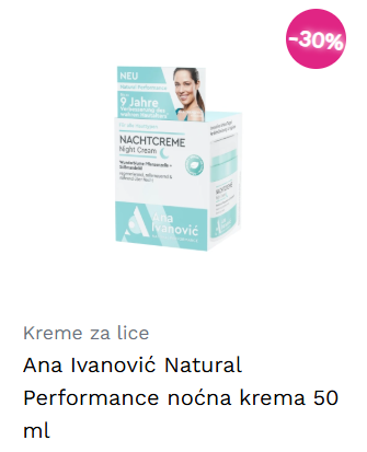 Ana Ivanović Natural Performance noćna krema 50 ml