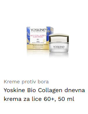 Yoskine Bio Collagen dnevna krema za lice 60+, 50 ml