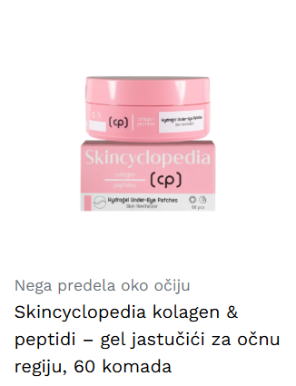 Skincyclopedia kolagen & peptidi – gel jastučići za očnu regiju, 60 komada