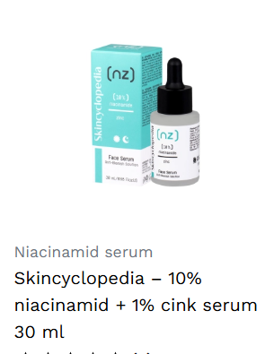 Skincyclopedia – 10% niacinamid + 1% cink serum 30 ml