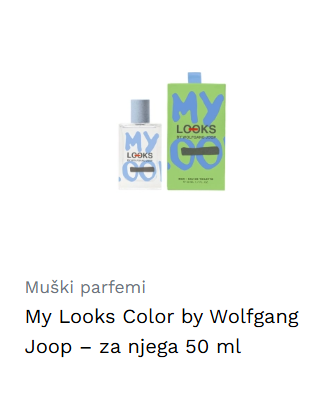 My Looks Color by Wolfgang Joop – za njega 50 ml